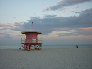 South Beach Miami sunset