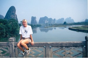 Chillin' on the Li River, China. Loved Yangshou, need to go back!