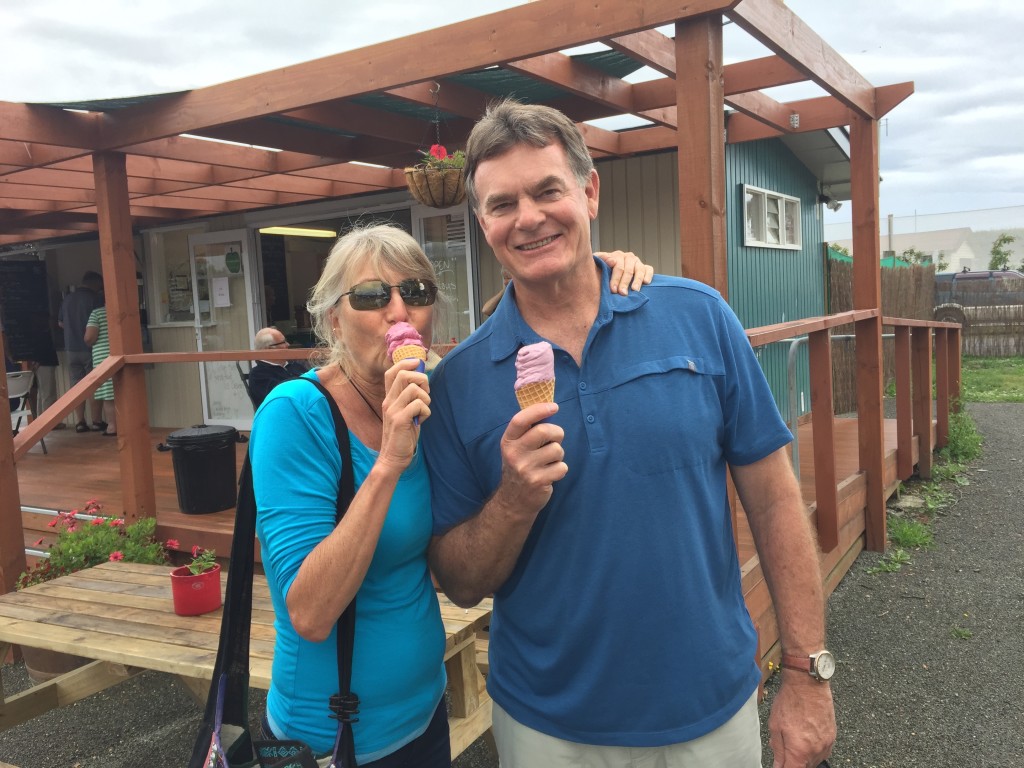 fresh berry ice cream!